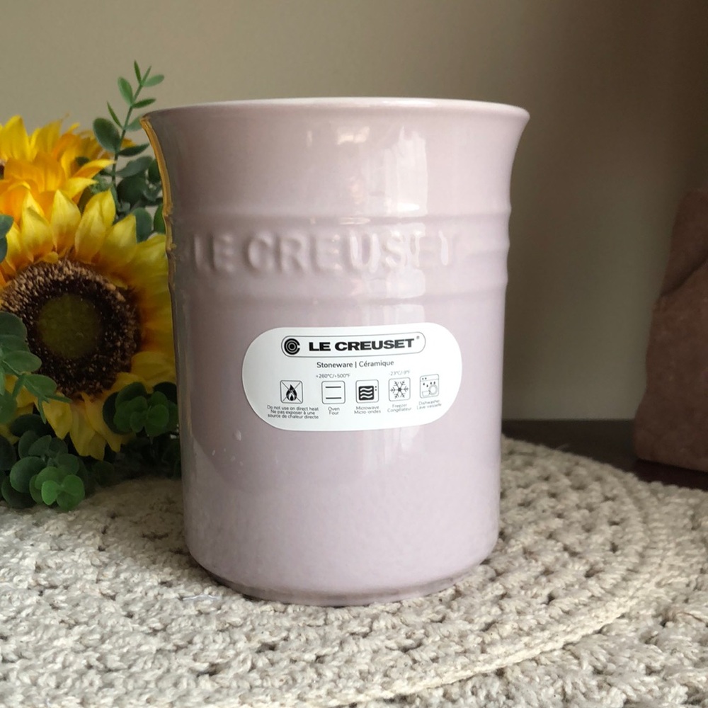 Le Creuset Stoneware Utensil Holder Crock - SHALLOT